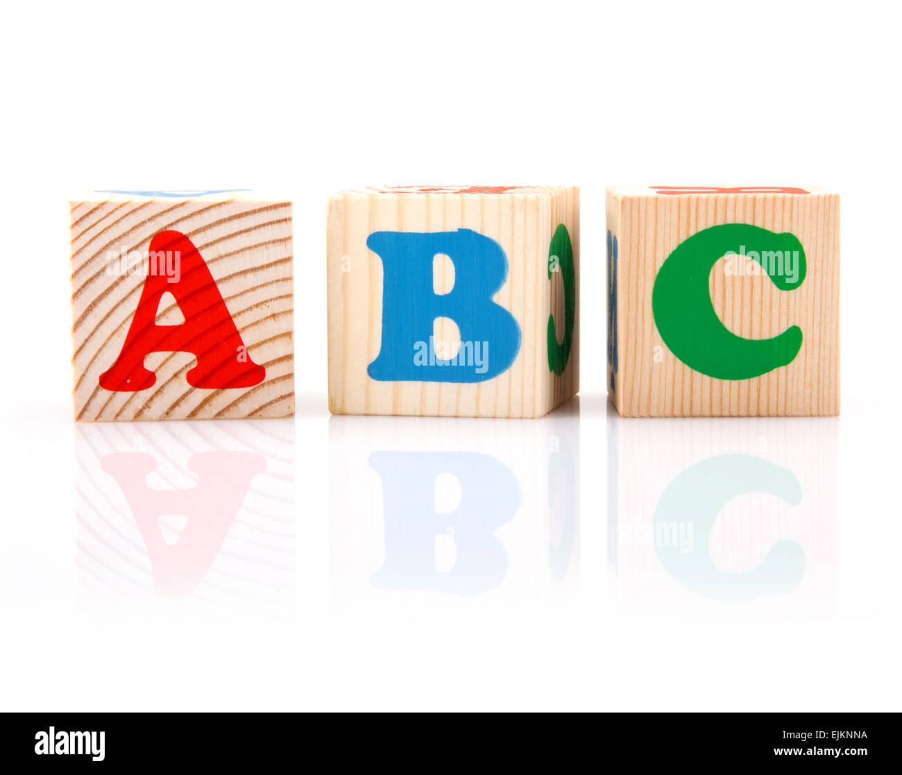 ABC-Spiel-Blöcke Stockfoto