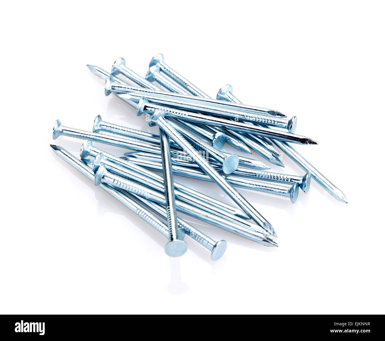 Stahl Nägel Stockfoto