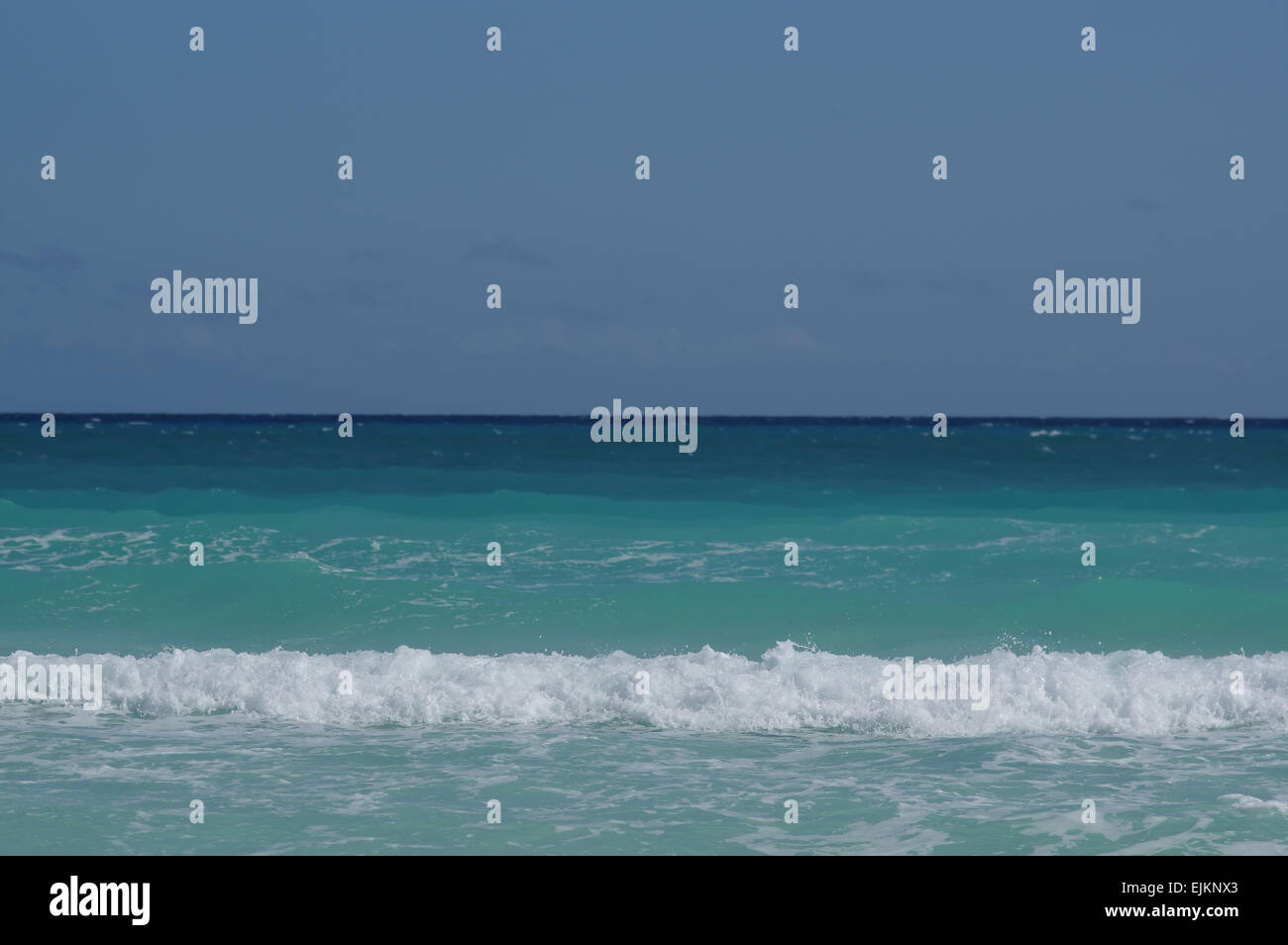 Blick auf den Atlantik von Cayo Coco, Kuba Stockfoto