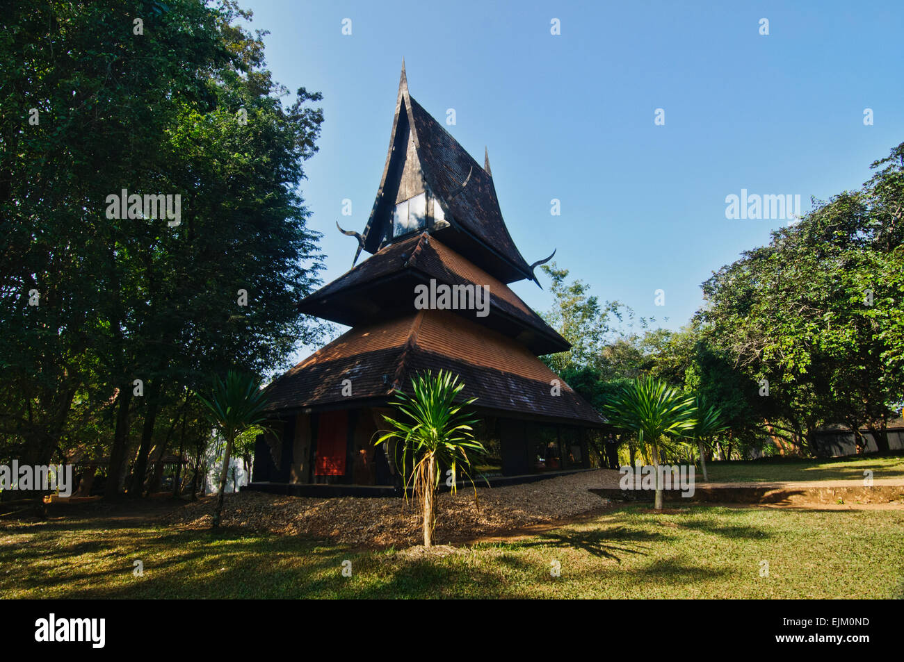 Bandaam Museum, Black House oder Black Tempel in der Provinz Chiang Rai, Thailand Stockfoto