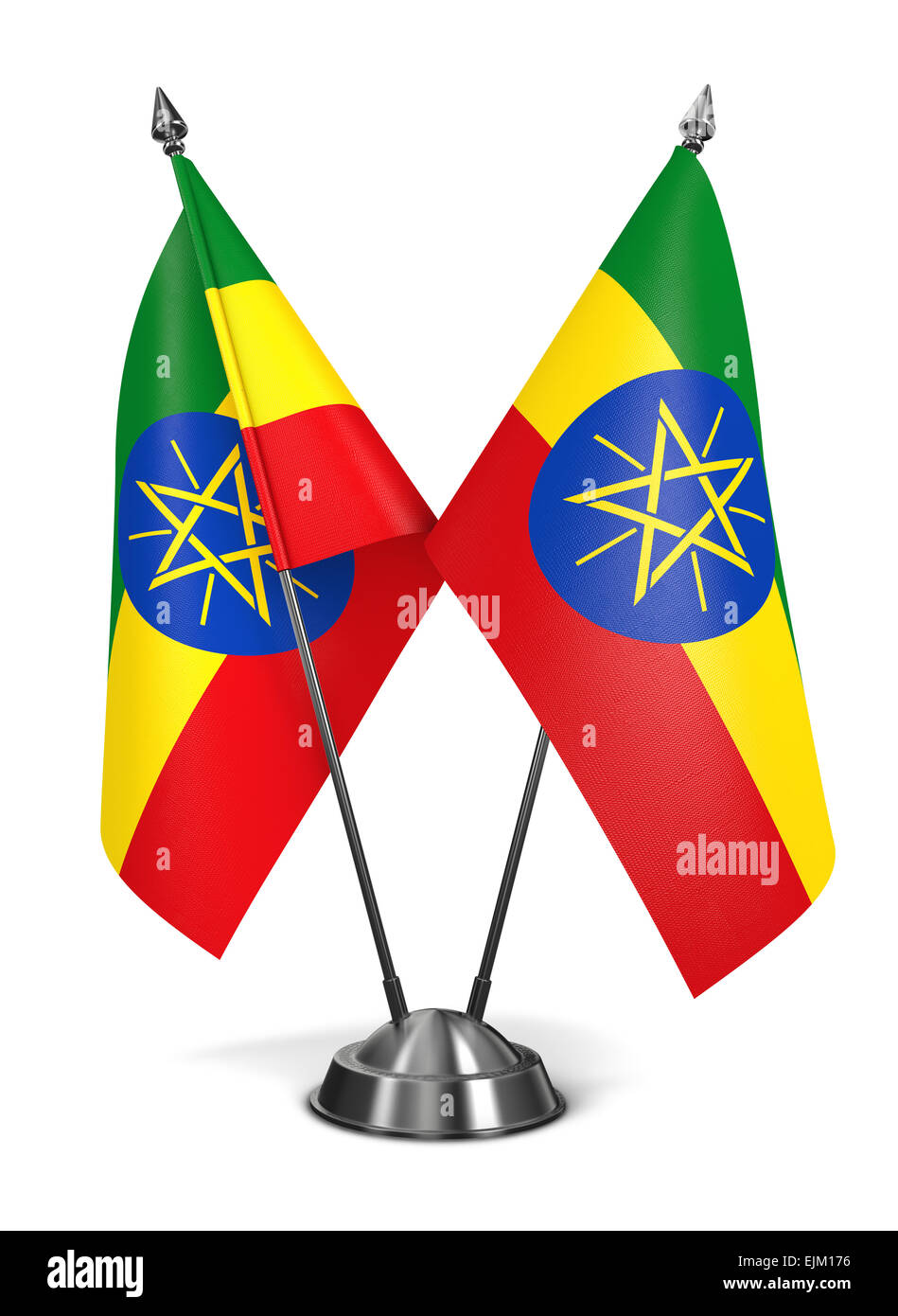 Äthiopien - Miniatur-Flags. Stockfoto