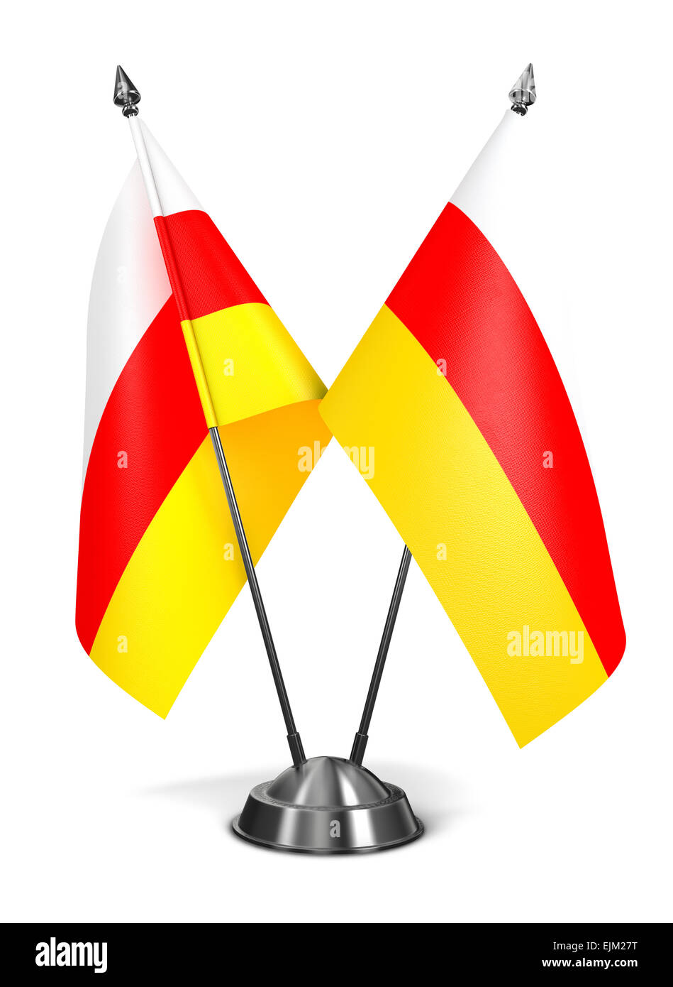 Süd-Ossetien - Miniatur-Flags. Stockfoto