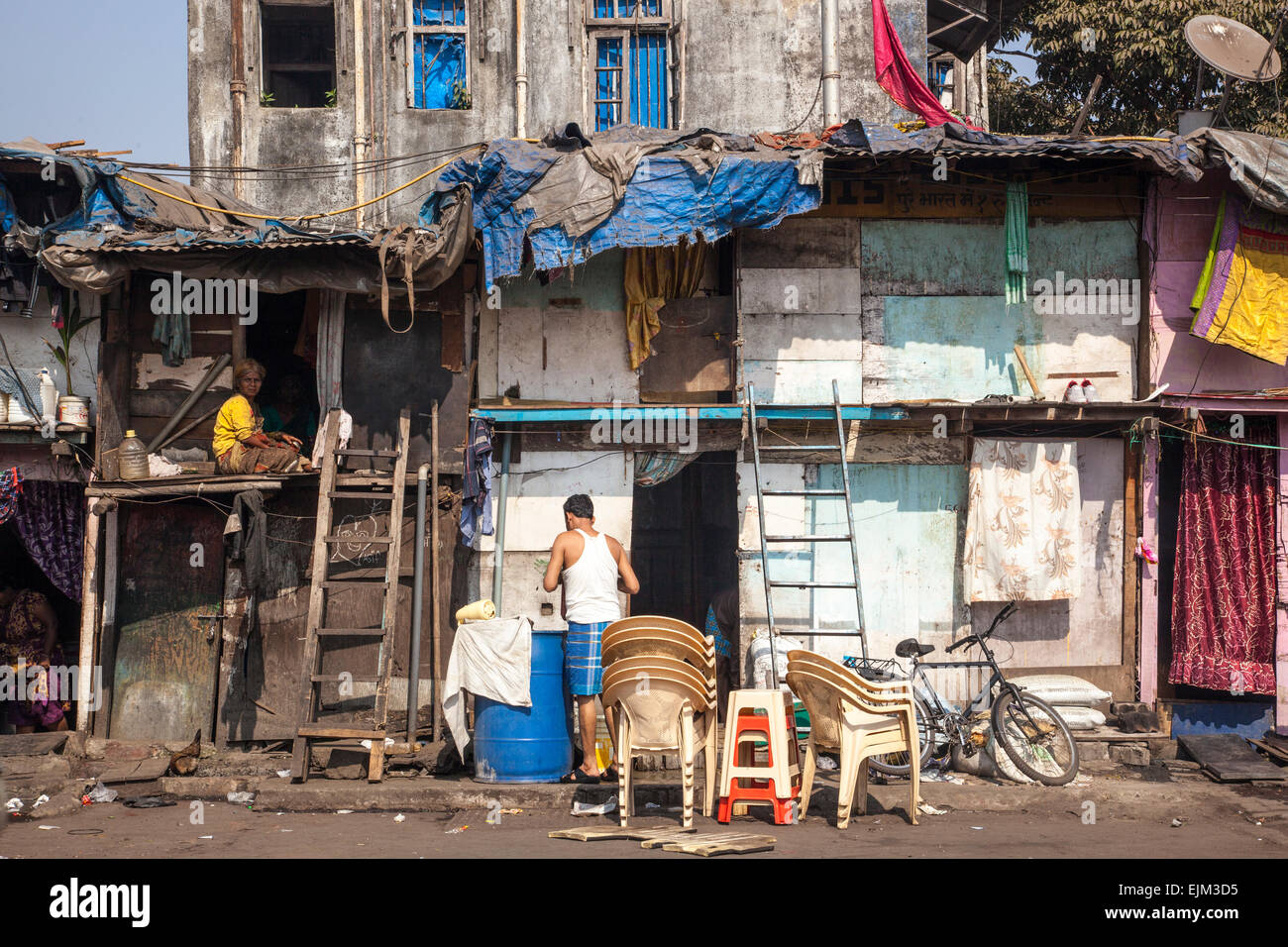 Hütte in Mumbai, Indien Stockfoto