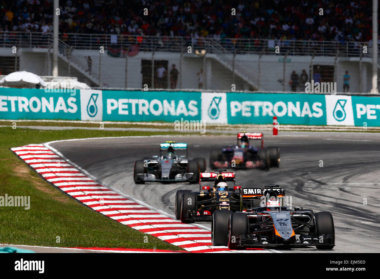 Motorsport: FIA Formula One World Championship 2015, Grand Prix von Malaysia, #27 Nico Hülkenberg (GER, Sahara Force India F1 Team) Stockfoto