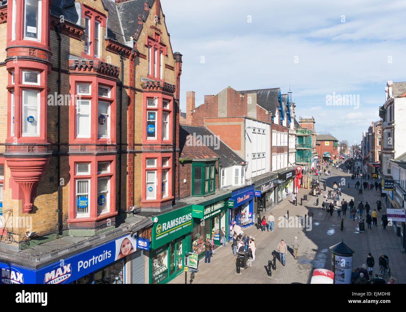 King Street, South Shields Stadtzentrum, Nord-Ost-England, UK Stockfoto