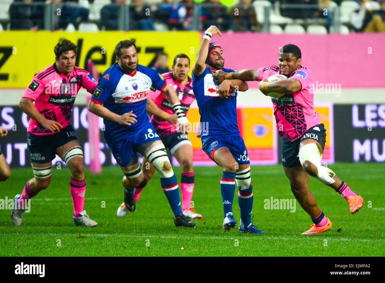 Jonathan DANTY/Jonathan WISNIEWSKI - 14.03.2015 - Stade Francais/Grenoble - 20eme Journee de Top 14. Foto: David Winter/Icon Sport. Lokale Beschriftung Stockfoto