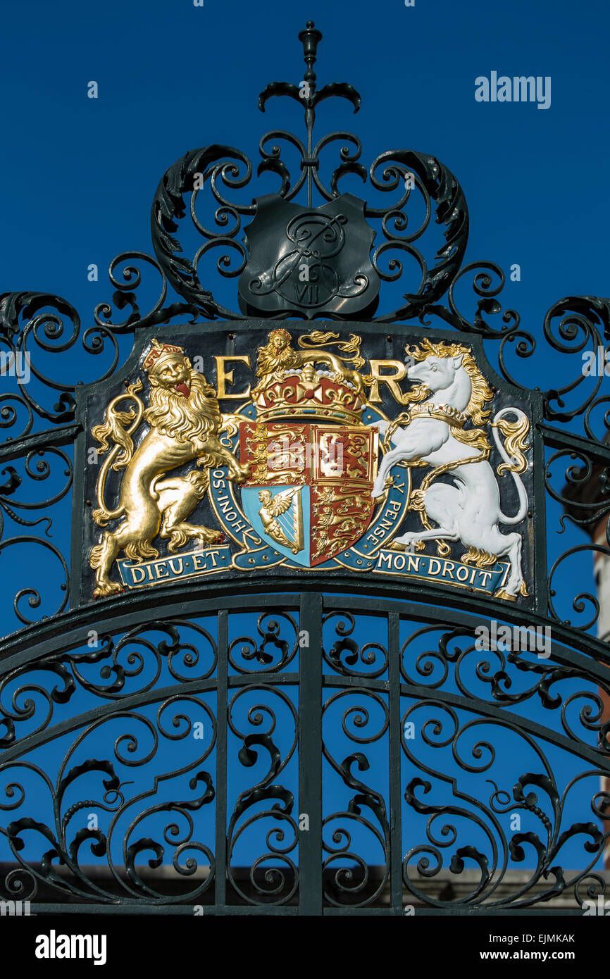 Königliche Wappen von England, London Stockfoto