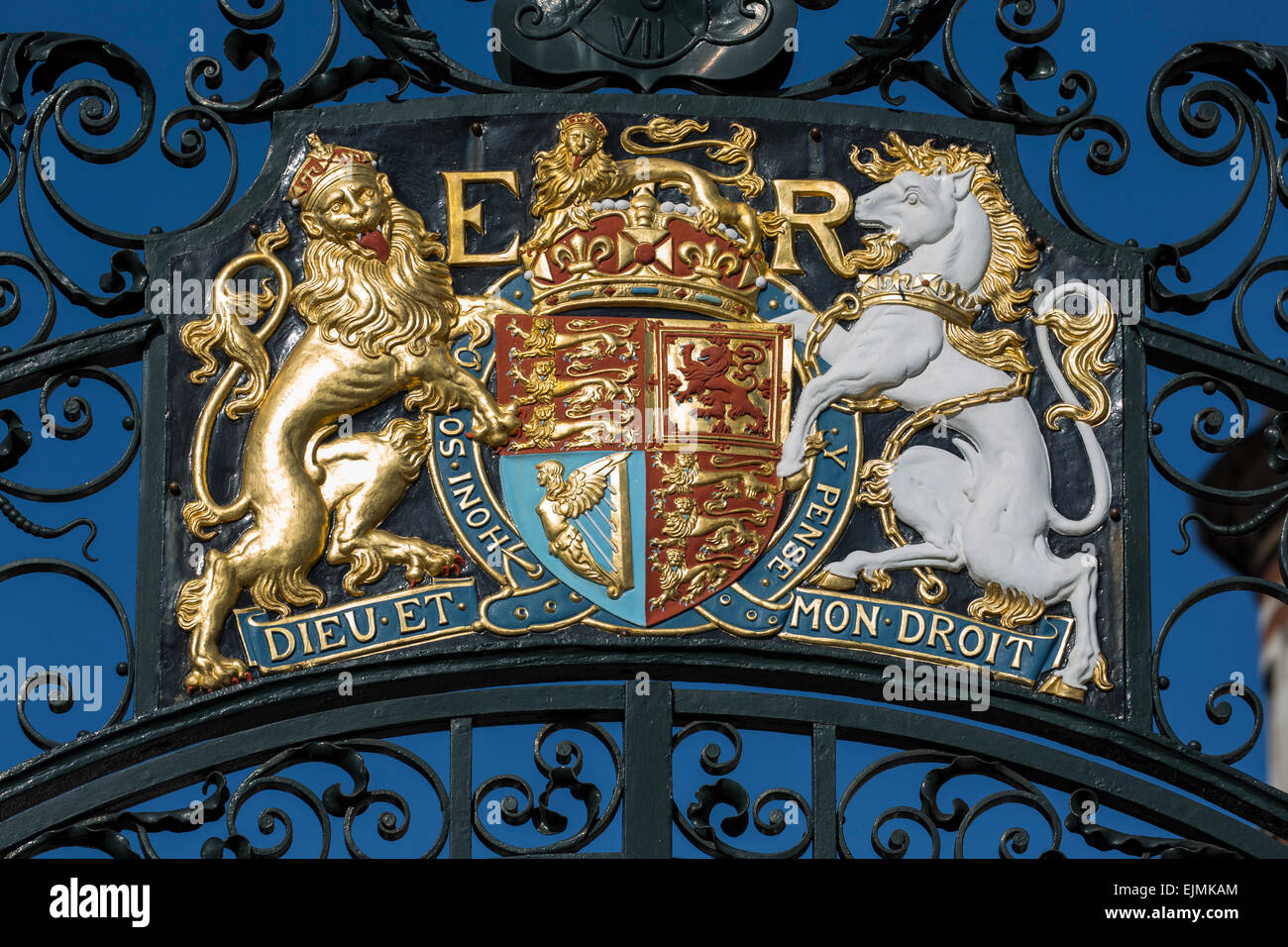 Königliche Wappen von England, London Stockfoto