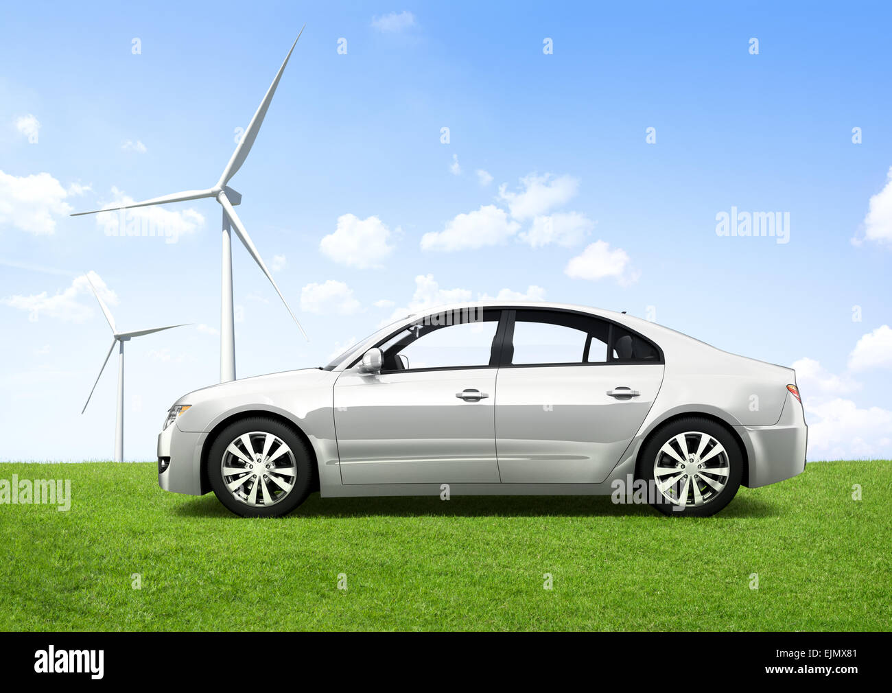 Autos von morgen mit Energiespartechnik Stockfoto