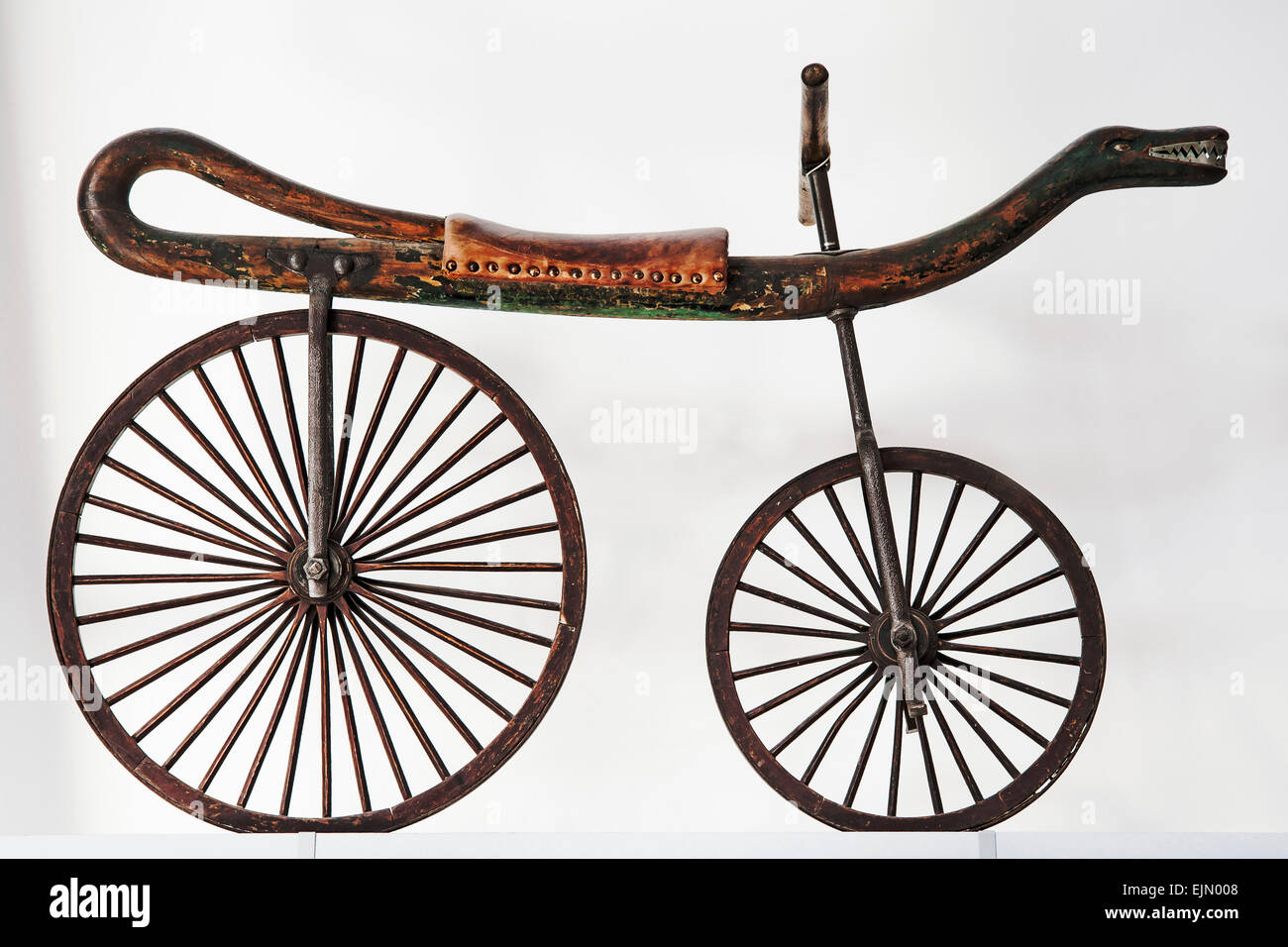 Push-Bike, Draisine, 1825, Paris Stockfoto