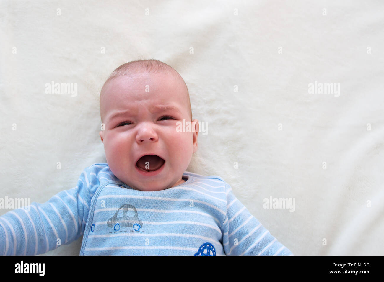 Baby weint Stockfoto