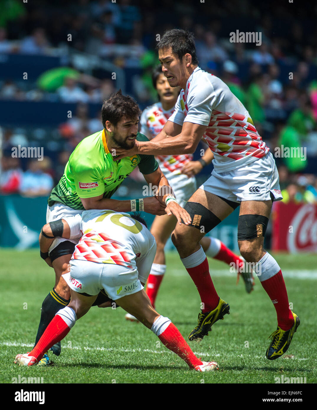 Hong Kong, China. 28. März 2015. Stephan Dippenaar Africa.South Südafrika vs Japan.Day 2 der 40. Hong Kong Rugby-7's.28.03.15. 28. März 2015. Bildnachweis: Jayne Russell/Alamy Live-Nachrichten Stockfoto