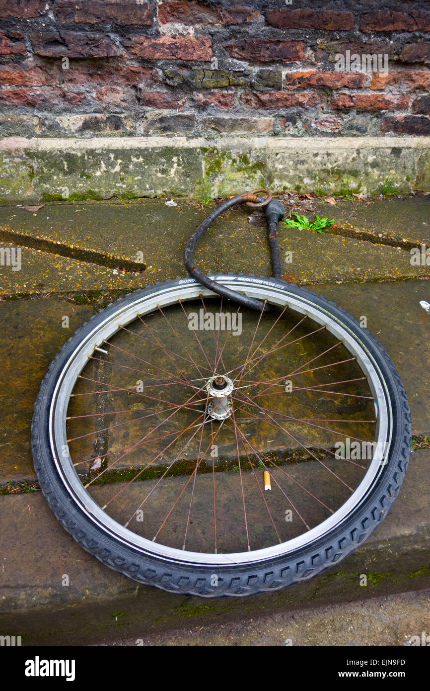 verlassene Zyklus Rad Fahrrad Stockfoto