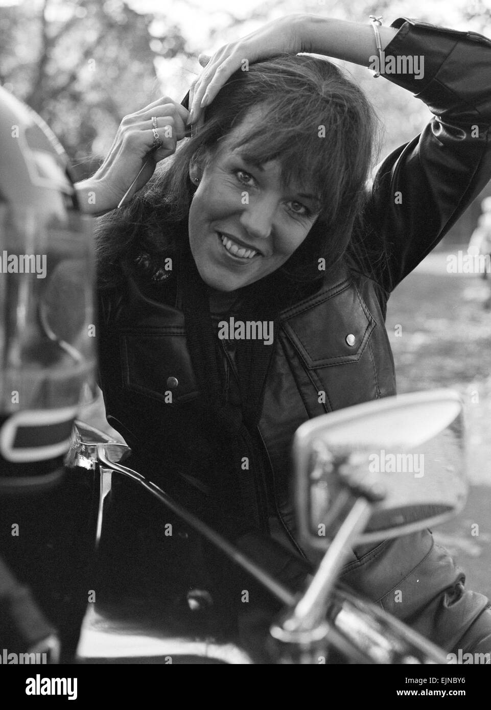 Sue Nicholls, Schauspielerin, die den Charakter des Sekretärs spielt Joan in BBC-Comedy-Serie, der Fall und Aufstieg von Reginald Perrin, vor Ort abgebildet, wie sie Szenen für die kommende Serie film abgebildet 26. Oktober 1978. Stockfoto