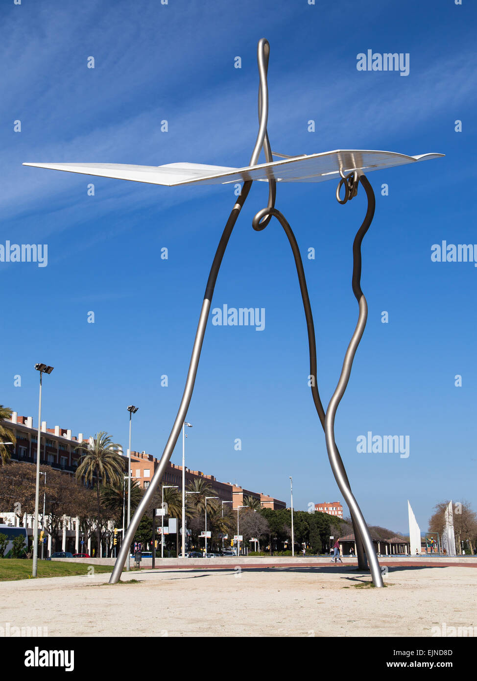David ich Goliat von Antoni Llena, Barcelona, Spanien. Stockfoto