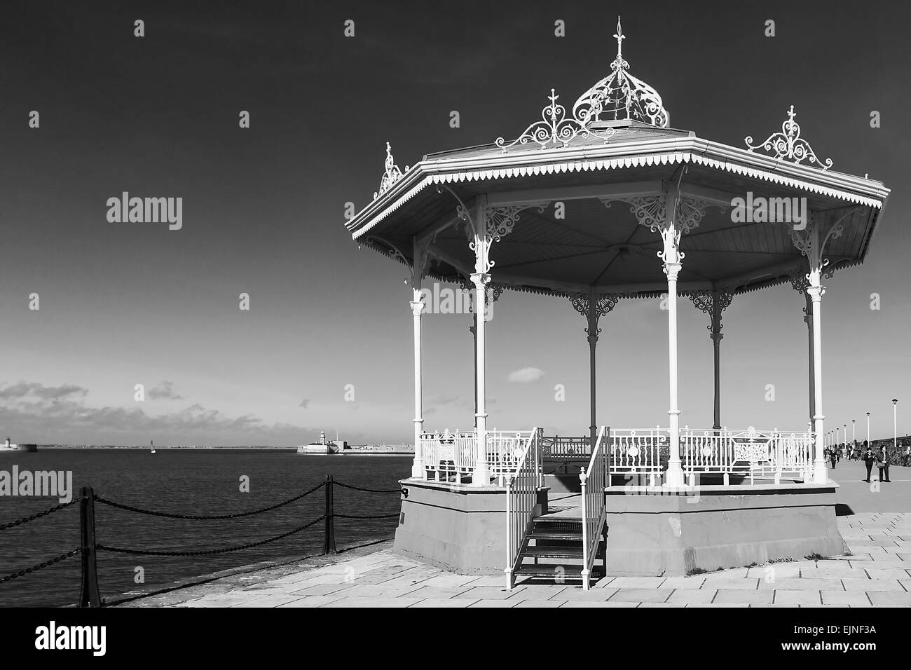 Dun Laoghaire ist eine Vorstadt Küstenstadt im County Dublin, Irland Stockfoto