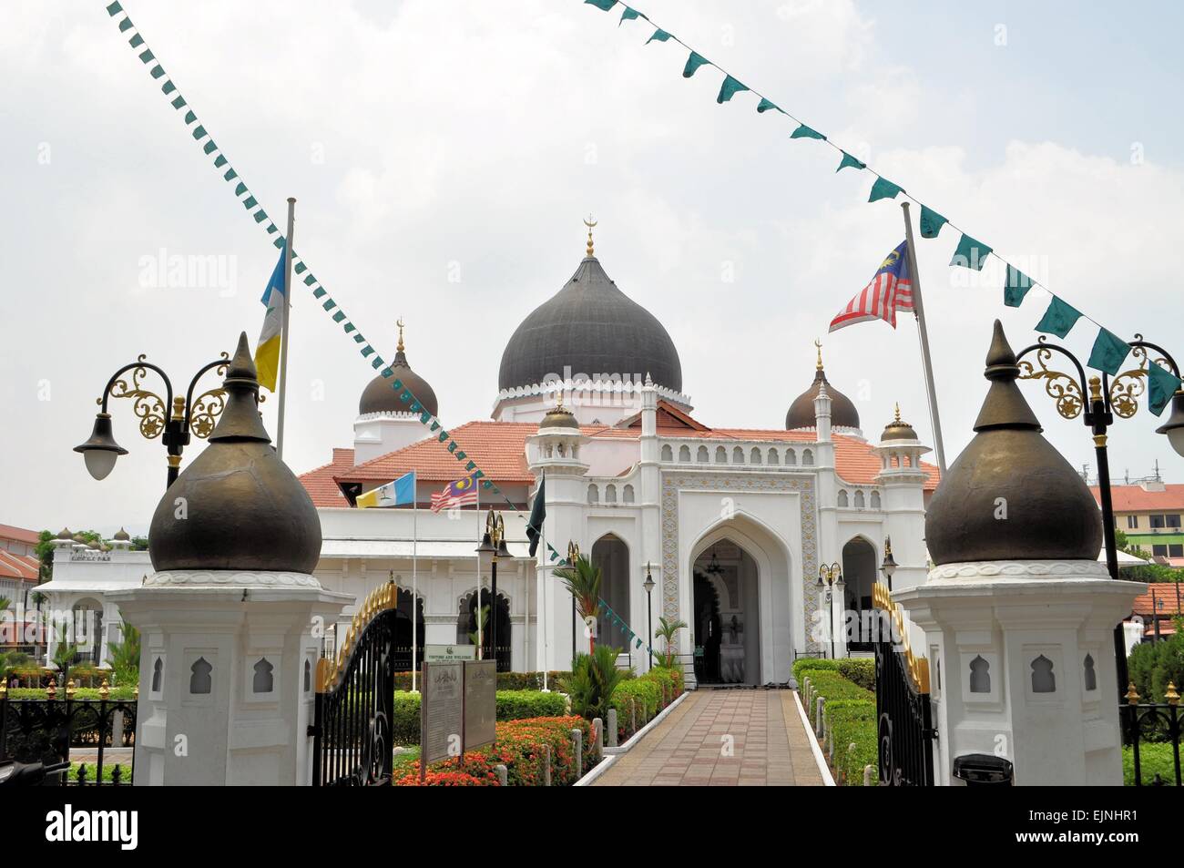 Masjid Kapitan Keling Moschee, George Town, Penang, Malaysia Stockfoto