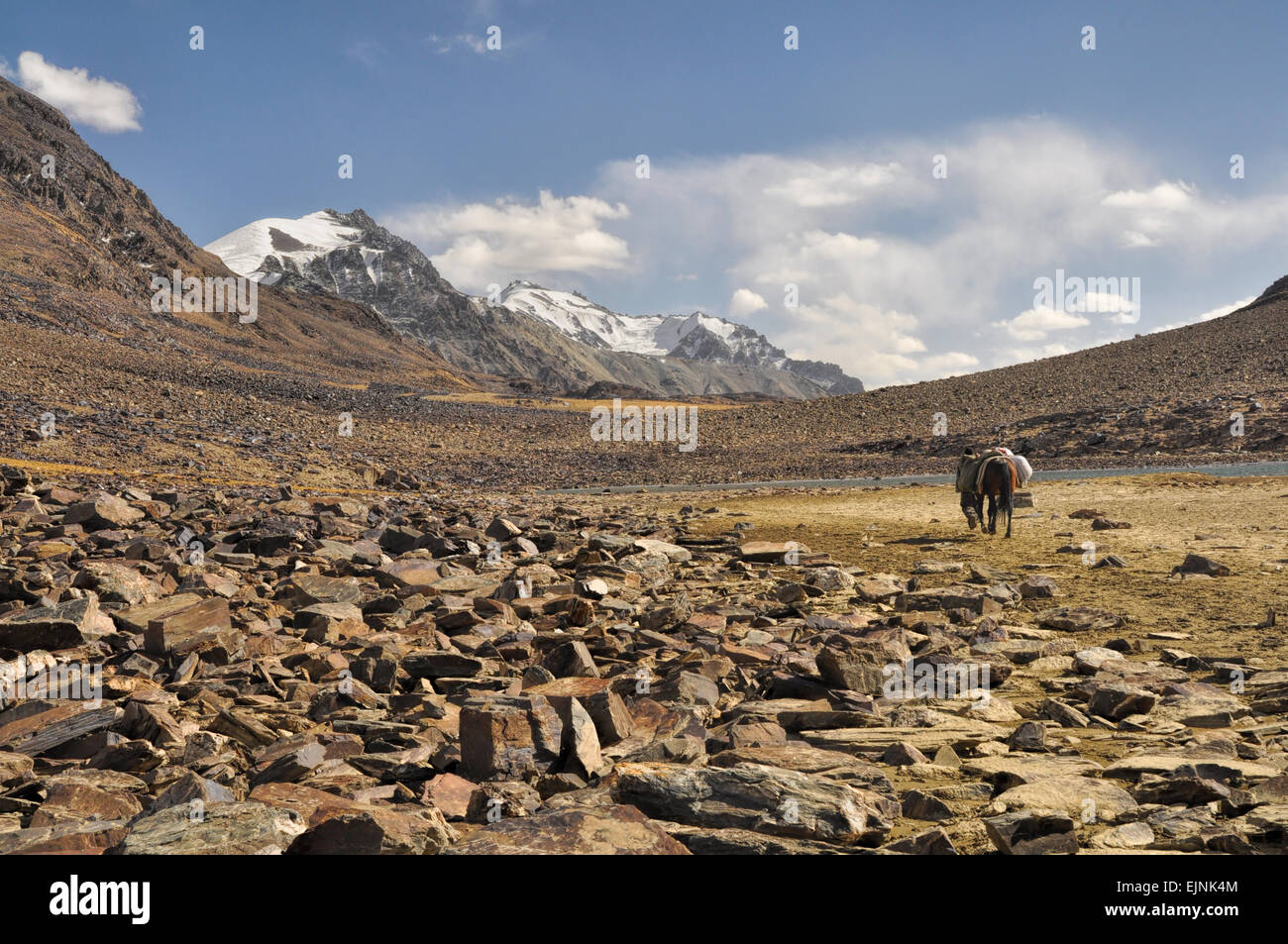Malerischen felsigen Tal im Pamirgebirge in Tadschikistan Stockfoto