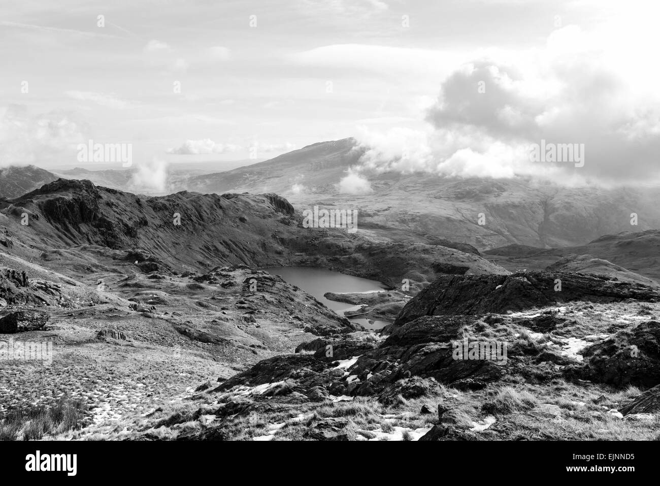 Snowdonia-Nationalpark in Wales Stockfoto