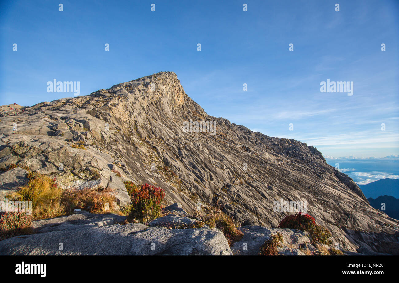 Tiefs Gipfel des Mount Kinabalu Stockfoto