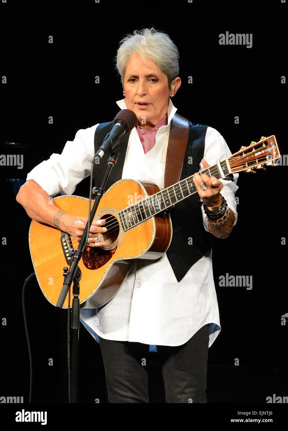 Amerikanische Folk-Sängerin Joan Baez führt bei Vicar Street, Dublin, Irland - 24.09.14. Mitwirkende: Joan Baez wo: Dublin, Irland bei: 25 Sep 2014 Stockfoto