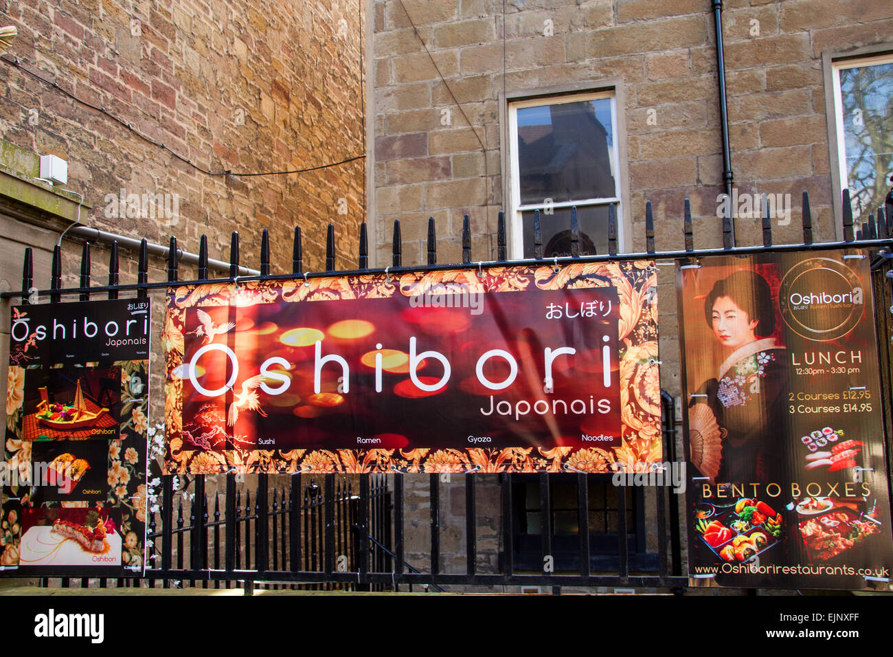 Oshibori Sushi Bar ist ready to go Japanisch mit der Ankunft der ersten Sushi der Stadt und Ramen Bar in Dundee, Großbritannien Stockfoto