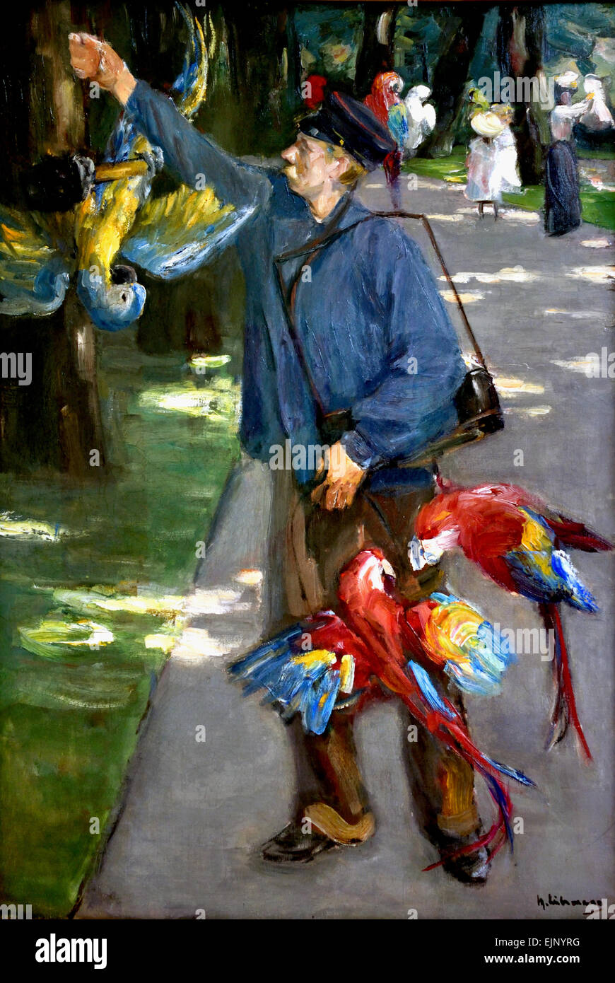 Der Papagei Mann 1902 Max Liebermann 1847-1935 Deutsch Deutschland Stockfoto