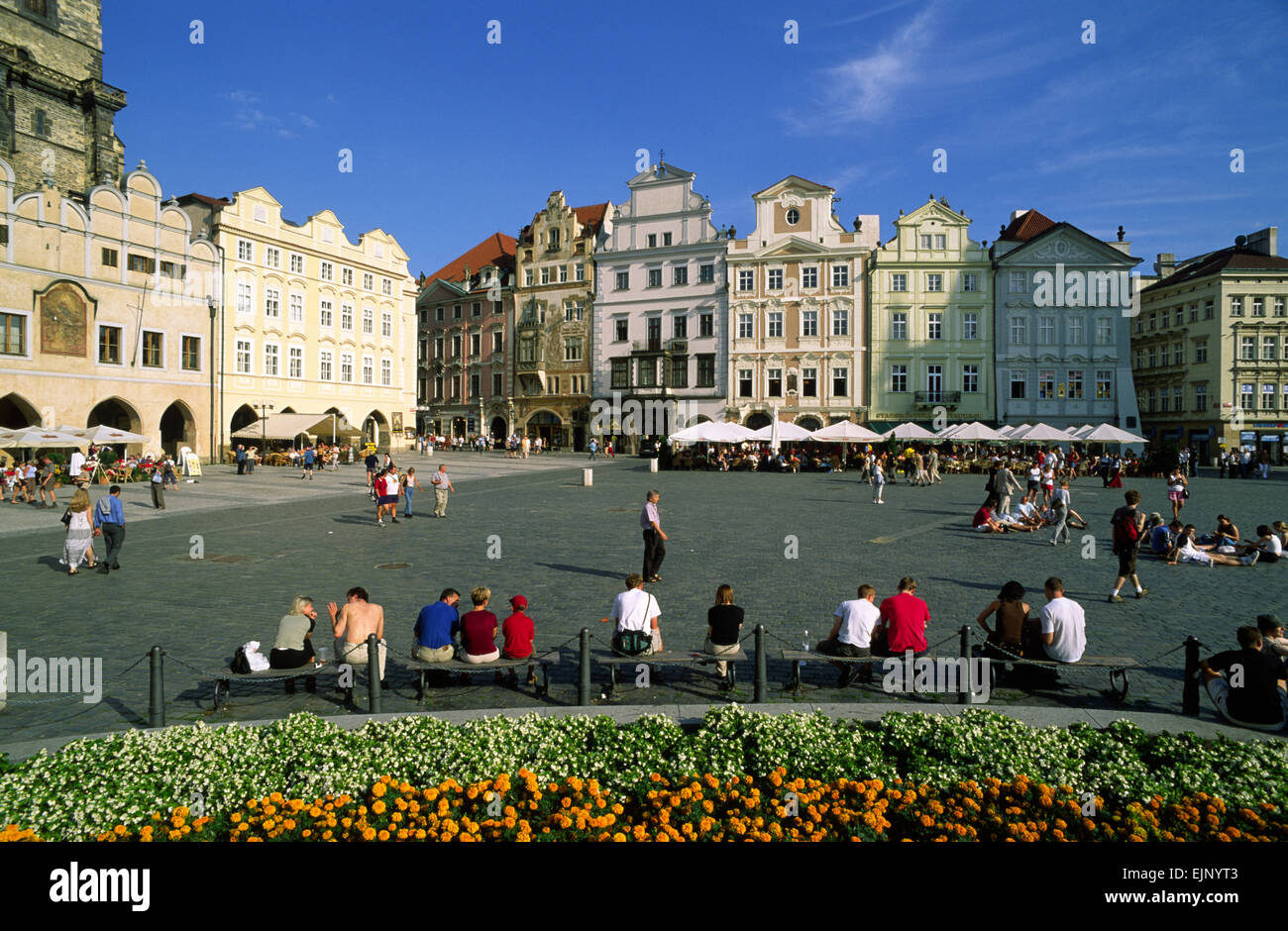 Tschechische Republik, Prag, Altstadtplatz, Staromestske Namesti Stockfoto