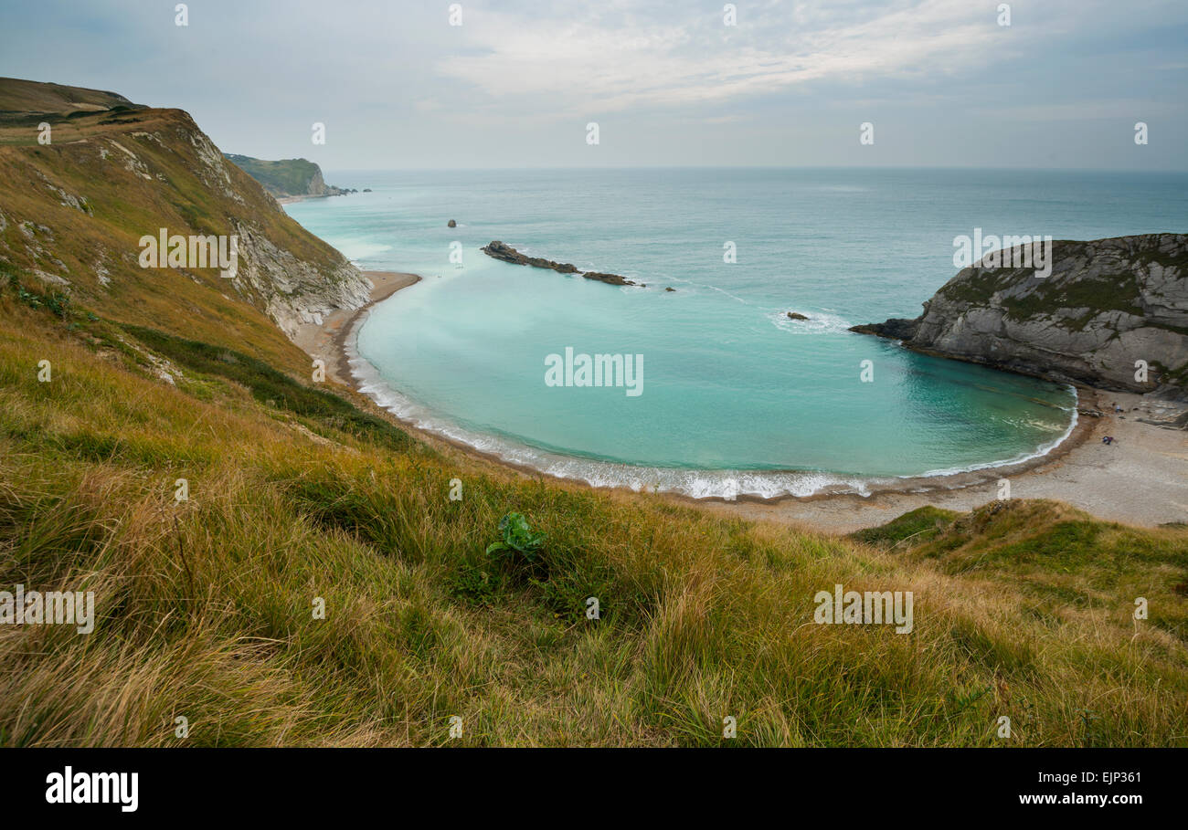 Mann o Krieg Bay, Dorset, UK - Teil des UNESCO-Weltkulturerbe Stockfoto