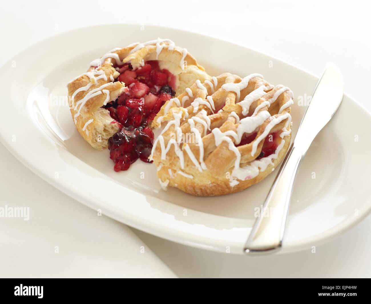 Obst lattice Gebäck Stockfoto