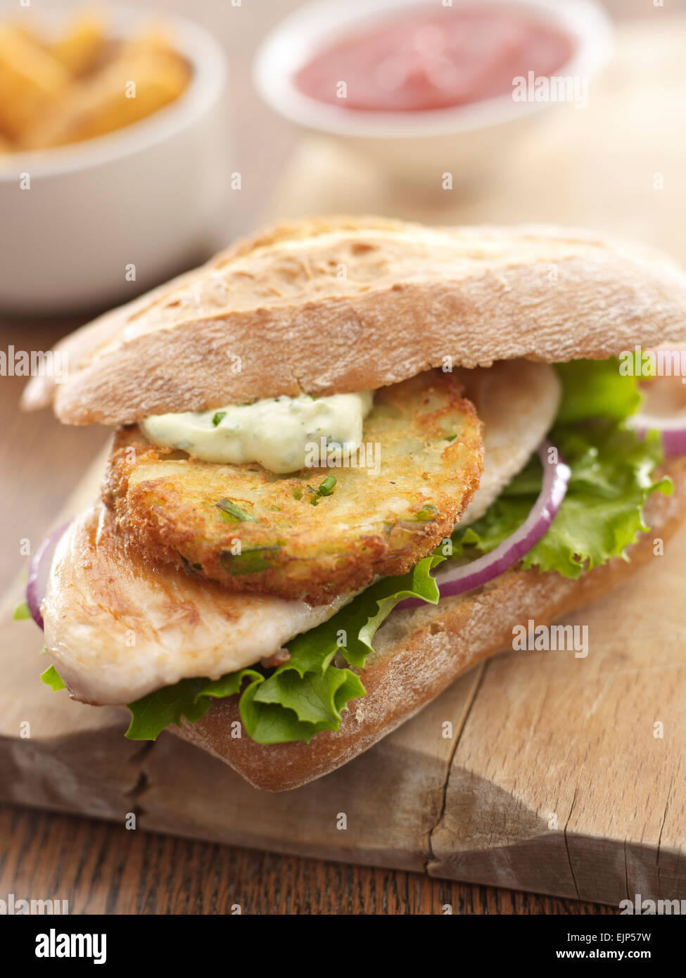 Veggie-burger Stockfoto