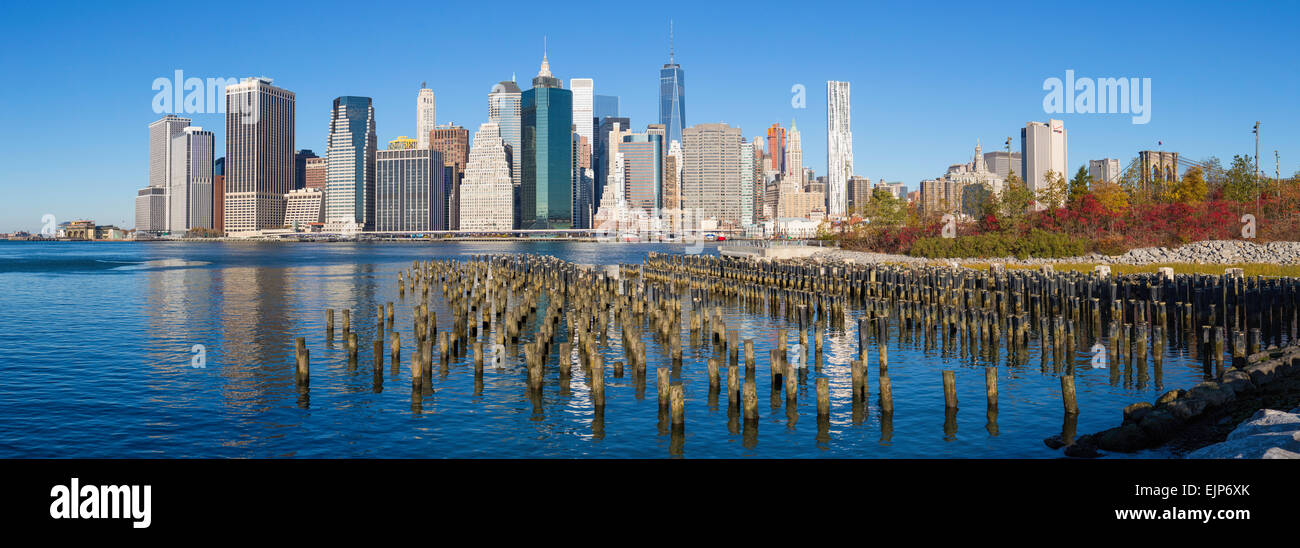 USA, New York City Downtown Manhattan Financial District, One World Trade Center Freedom Tower Stockfoto
