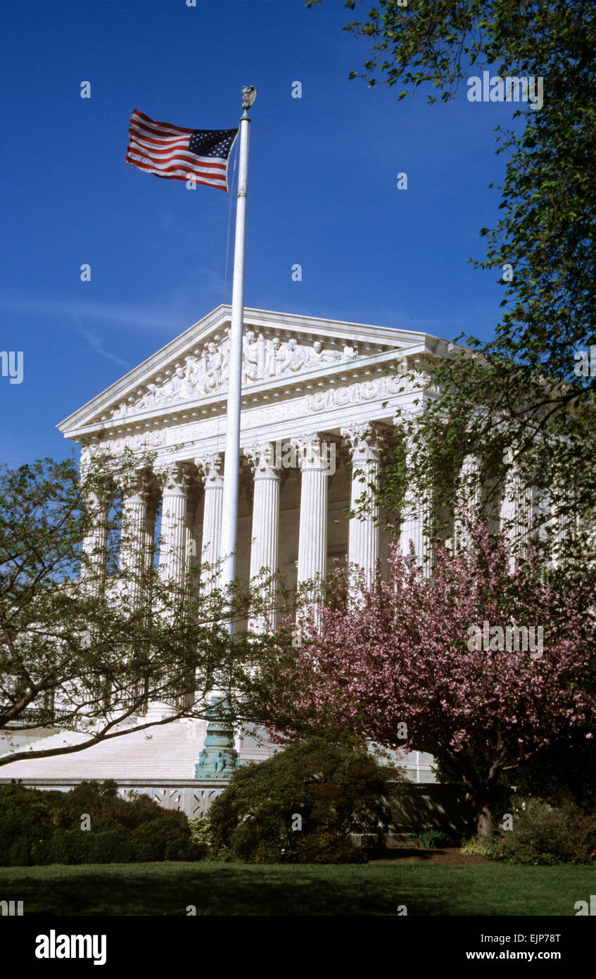 Der oberste Gerichtshof der Vereinigten Staaten, Washington, DC, USA. Stockfoto