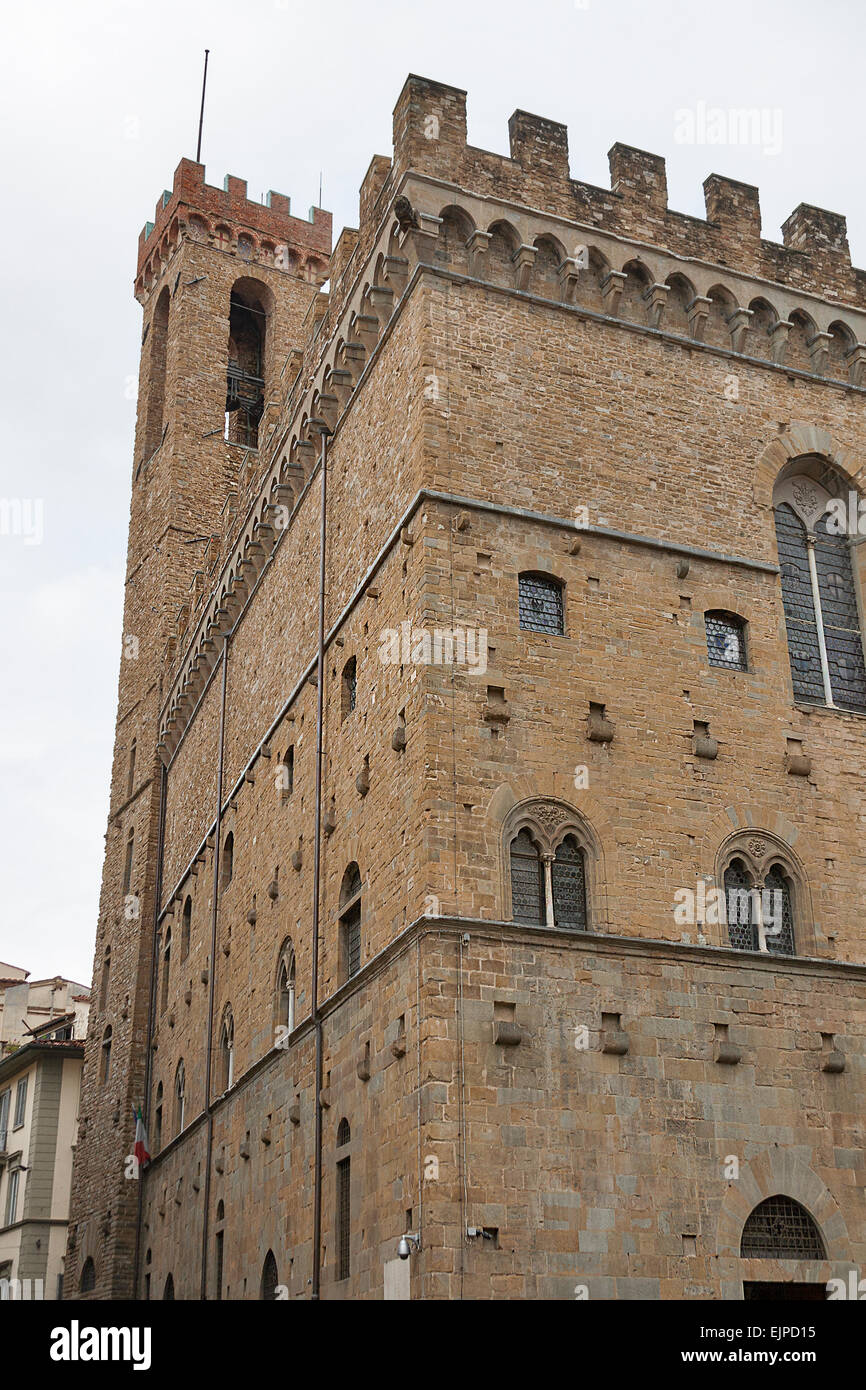 Bargello Palast in Florenz, Italien Stockfoto