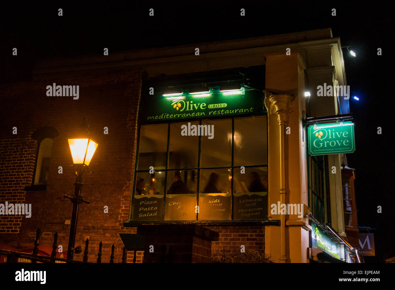 Mediterranean Restaurant Olive Grove Canterbury Kent Stockfoto