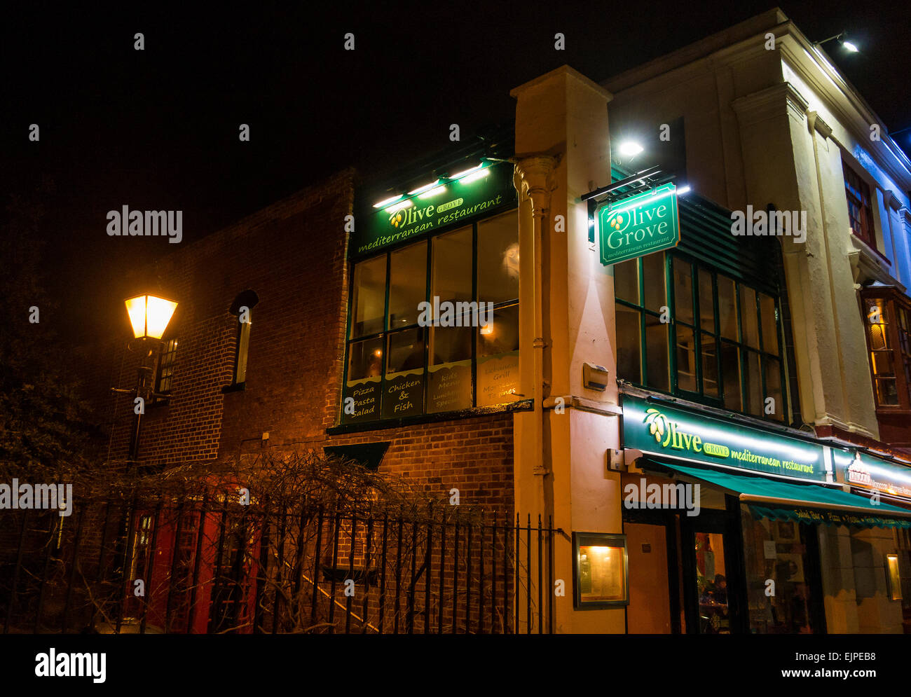 Mediterranean Restaurant Olive Grove Canterbury Kent Stockfoto