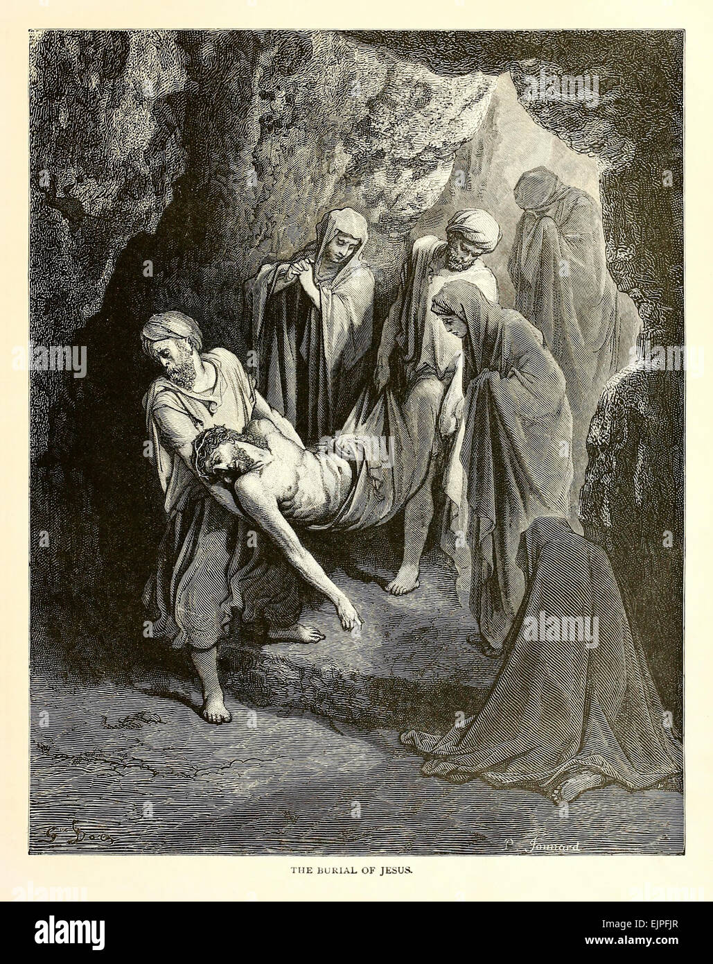 Illustration von Paul Gustave Doré (1832-1883) von 1880 Ausgabe der Bibel. Siehe Beschreibung für mehr Informationen. Stockfoto