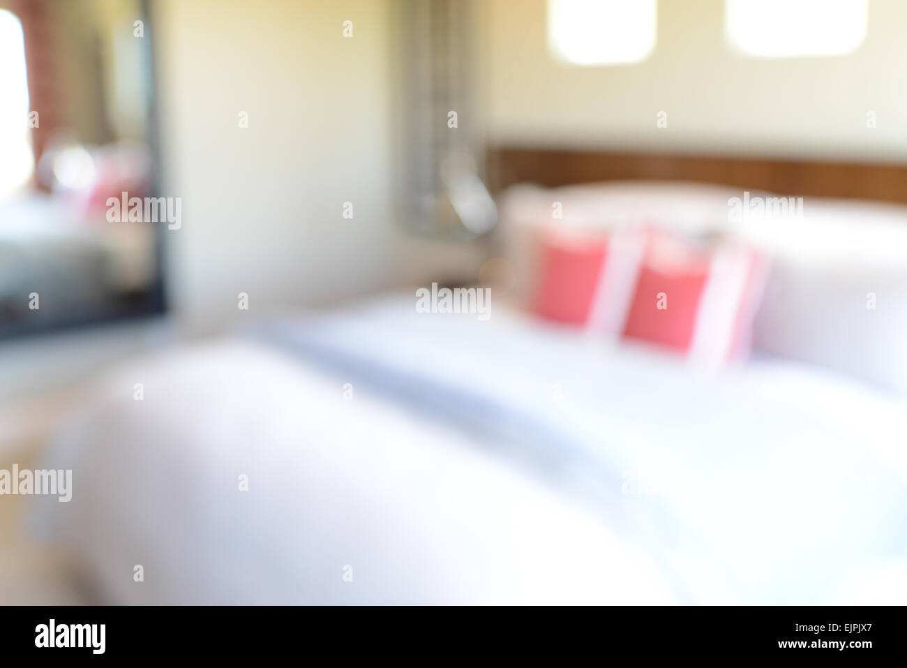 Verschwommene Schlafzimmer Retro-Filters für Instagram-Stil Stockfoto