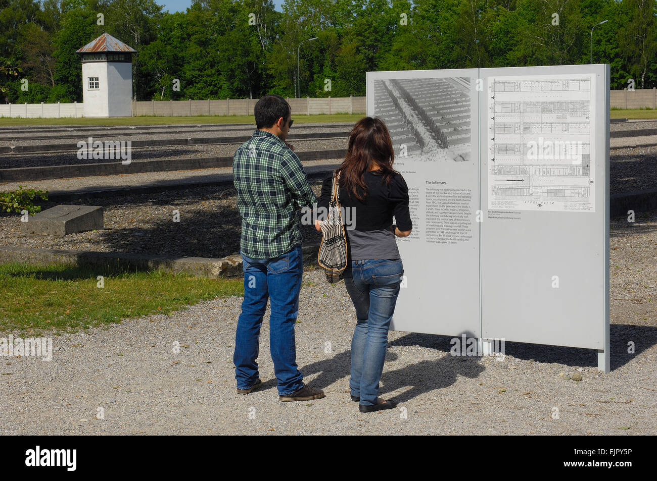 Dachau, KZ, Memorial Site, Bayern, Deutschland, Europa. Stockfoto