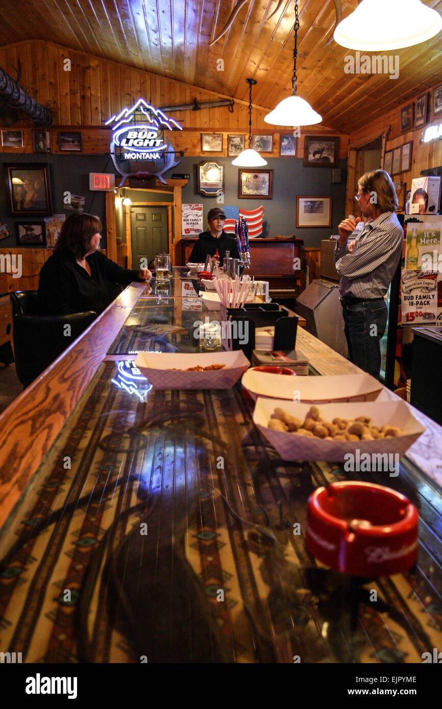 Dell, Montana, USA.  Yesterdays bar, Yesterdays Cafe. Stockfoto