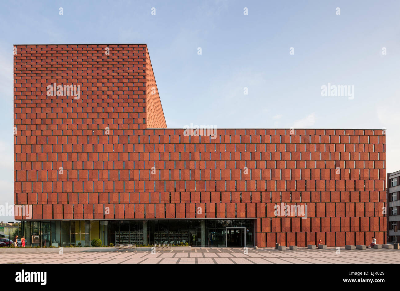 Wissenschaftliche Informationszentrum & wissenschaftliche Bibliothek, Kattowitz, Polen. Architekt: HS99, 2012. Stockfoto