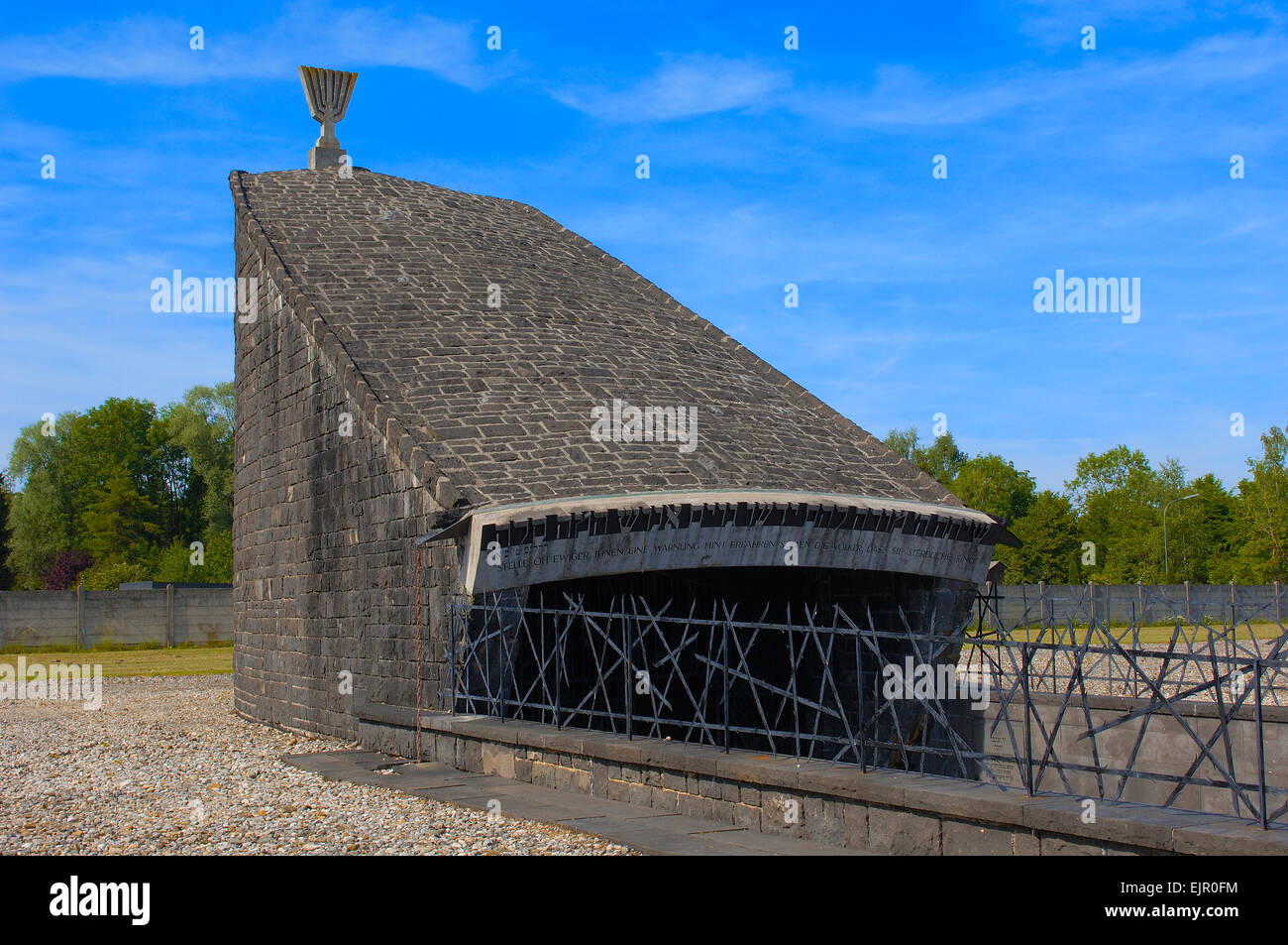 Dachau, KZ, Gedenkstätte, jüdische Mahnmal, Bayern, Deutschland, Europa. Stockfoto