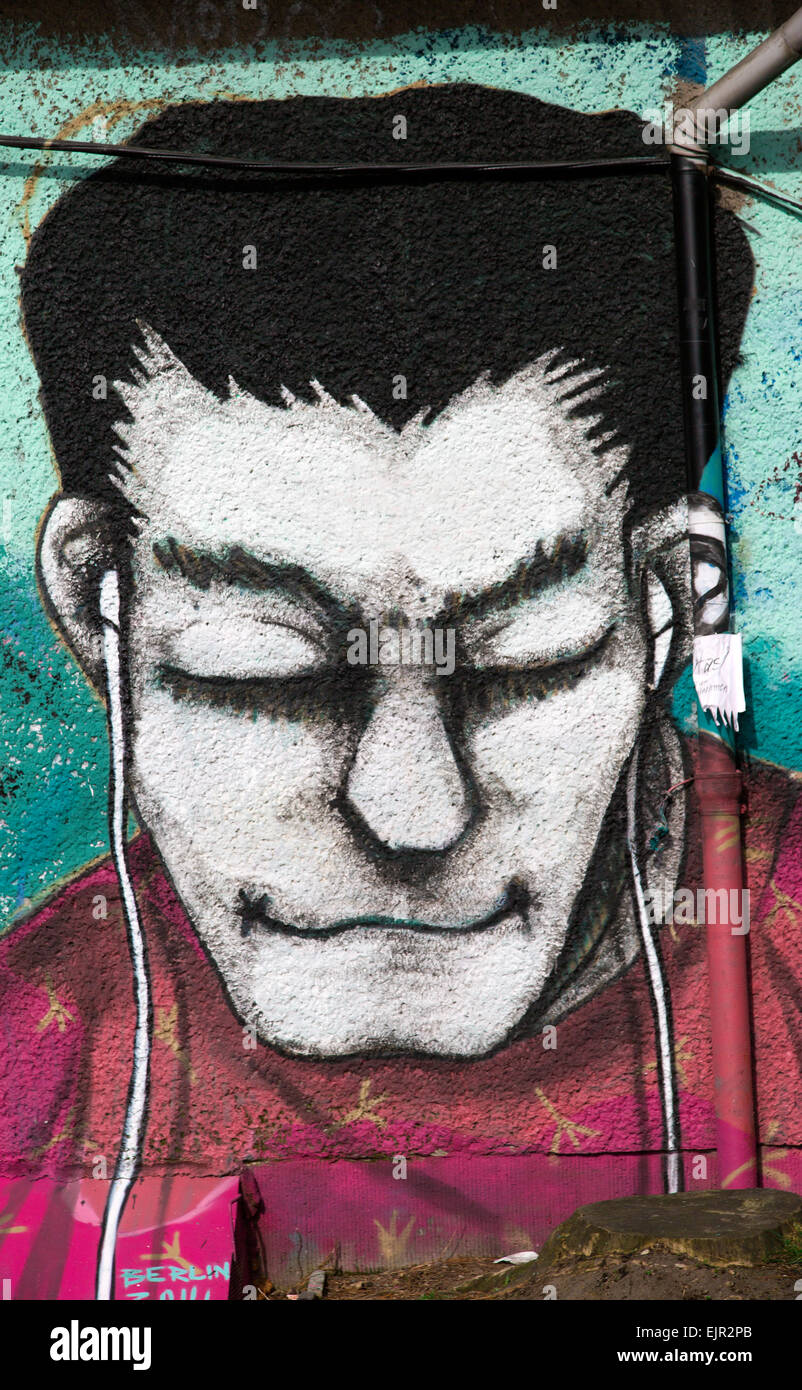 Graffiti, Berlin-Friedrichshain, Berlin, Deutschland Stockfoto