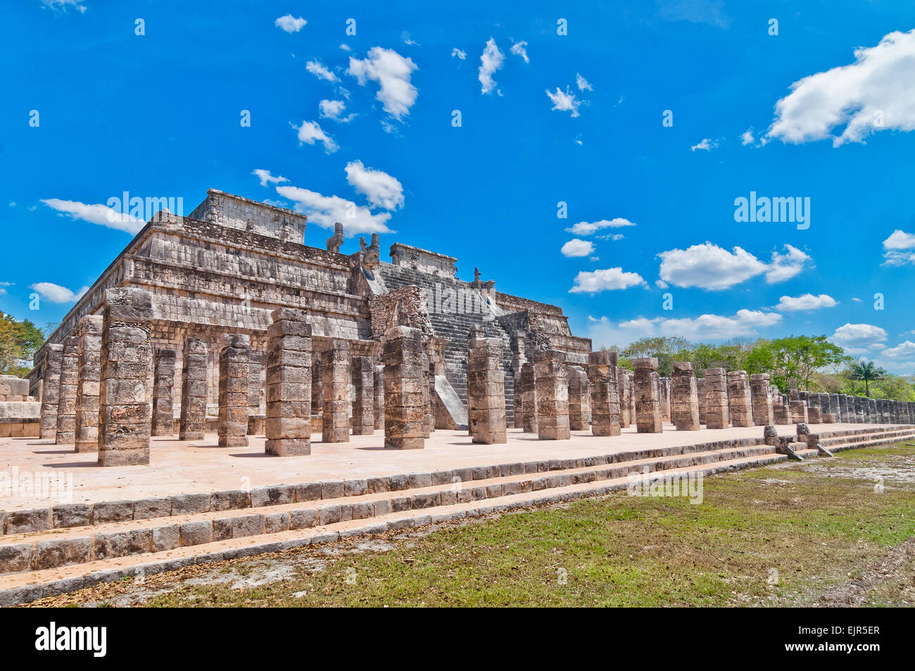 Chichén Itzá ist eine der am meisten besuchten archäologischen Stätten in Yucatan, Mexiko Stockfoto