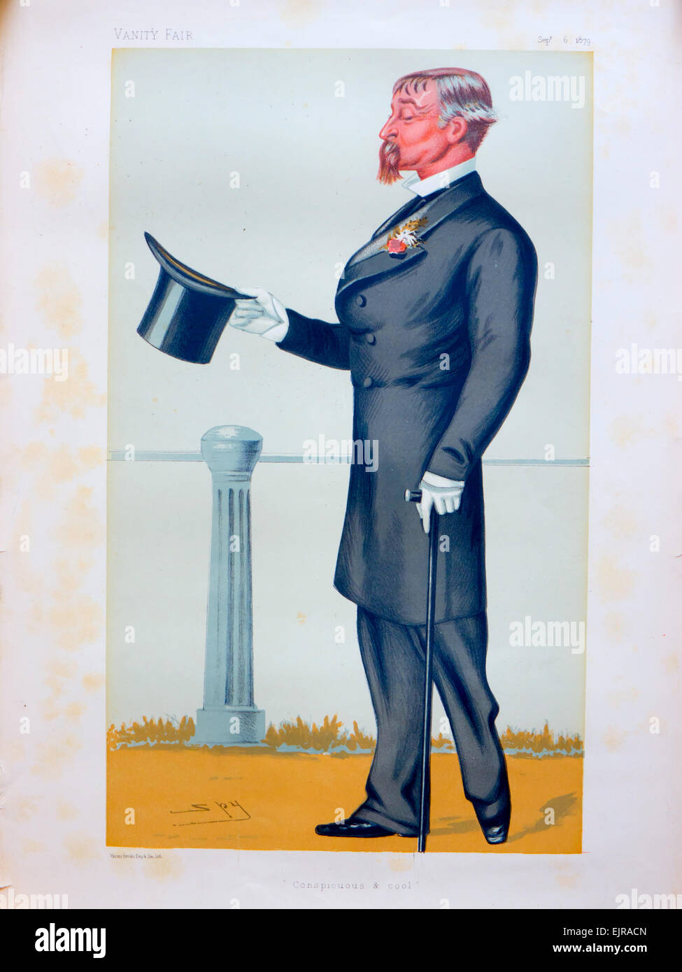 Lithographie Vanity Fair "Demonstrativen und Cool" 6. September 1879. London-UK, ca. 1879. Stockfoto