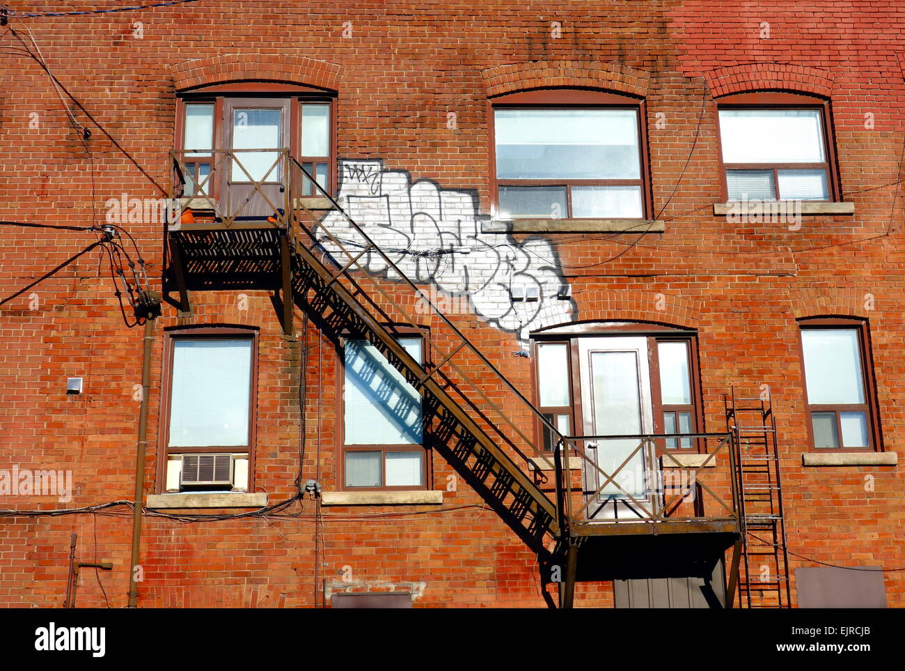 Roten Stein Gebäude in Toronto, Kanada Stockfoto