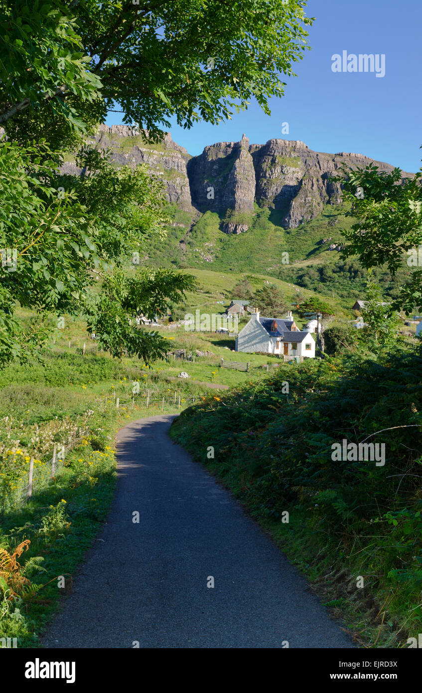 Insel Eigg kleinen Inseln Ferienhaus Stockfoto
