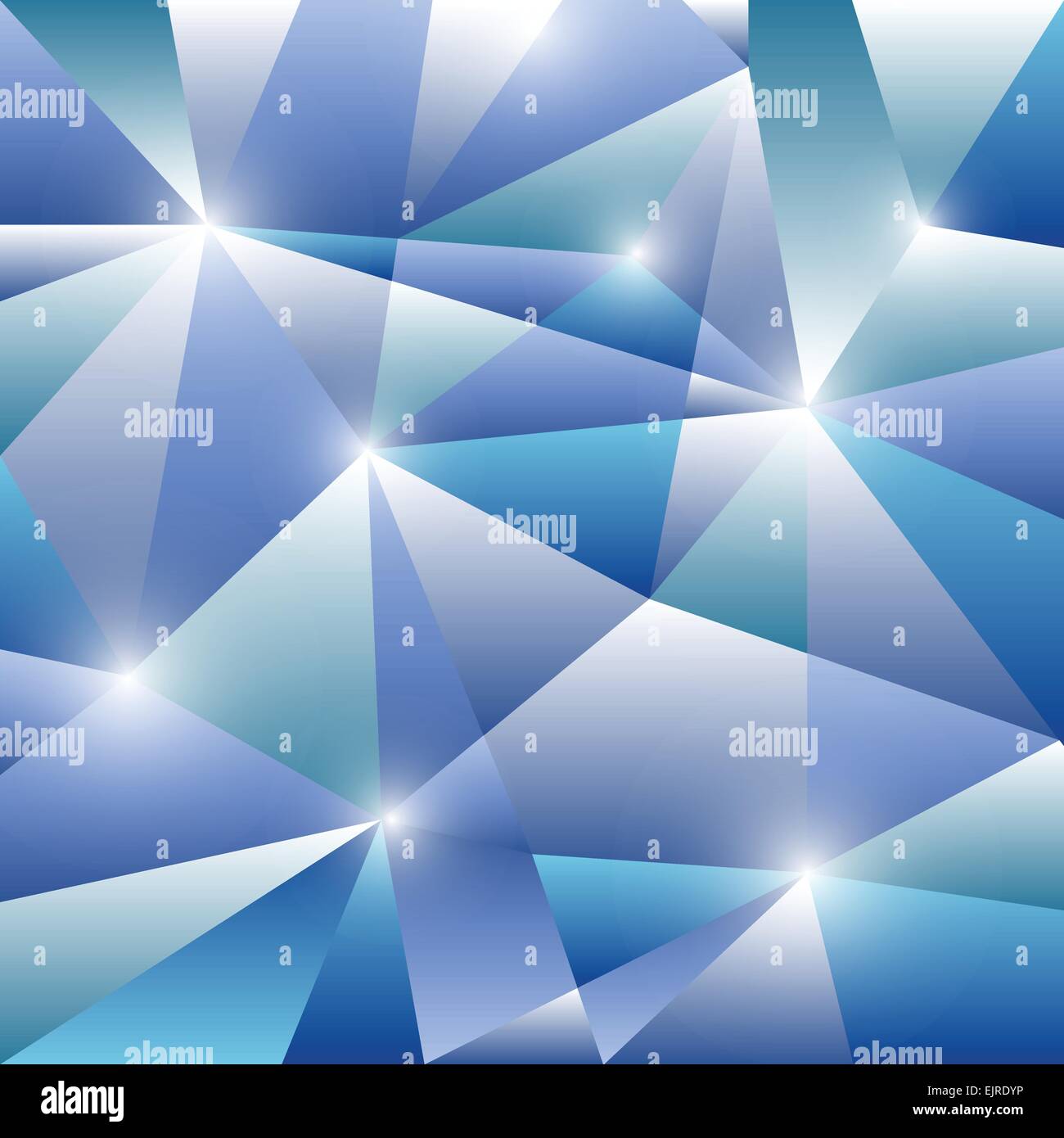 Geometrische Muster mit blauen Dreiecke Hintergrund, Lager Vektor Stock Vektor