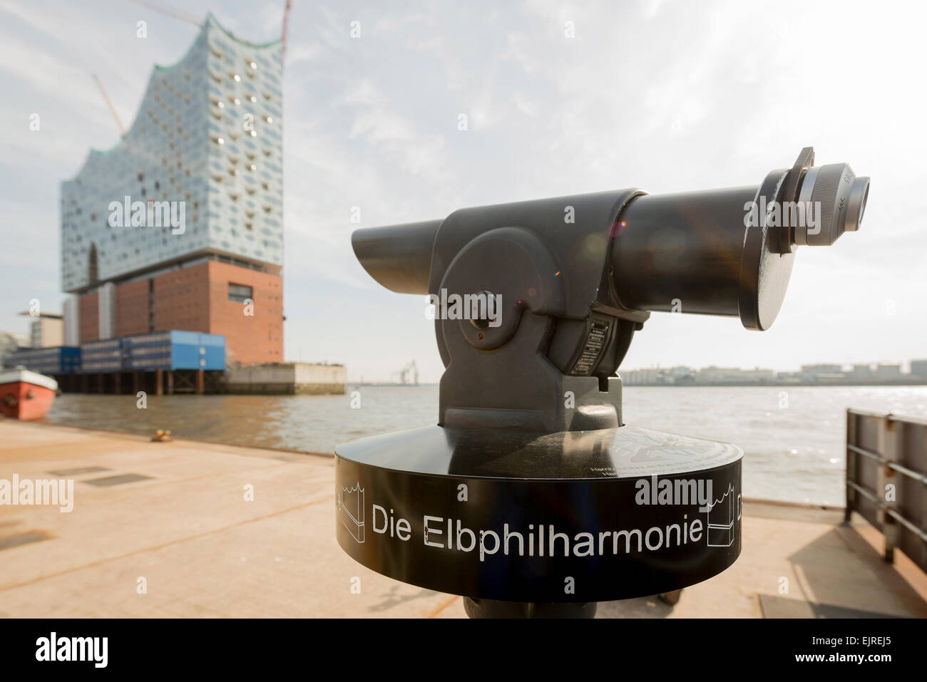 Elbe, Elbphilharmonie, Philharmonie, Halle, Hamburg Stockfoto