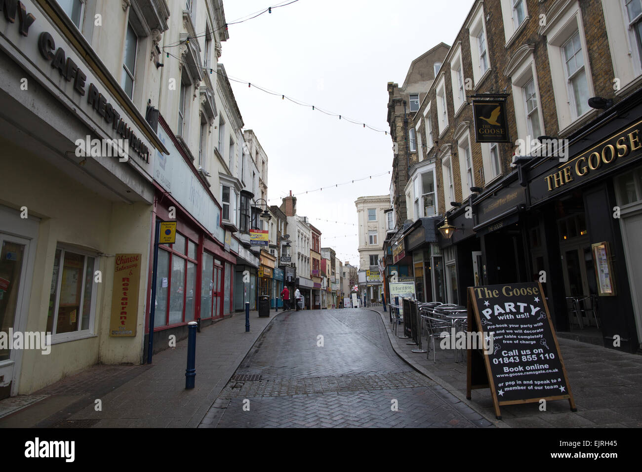 Küstenstadt von Ramsgate, Kent, South Thanet, England, UK Englisch Badeorte sind unter den am meisten benachteiligten Orten in Großbritannien Stockfoto